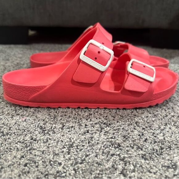 Birkenstock Light Red Eva Slide Sandals - Size 39 / 8-8.5 Women’s - Picture 9 of 9